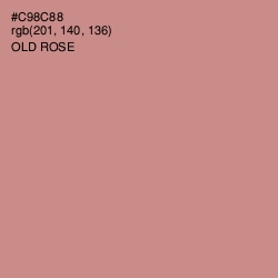 #C98C88 - Old Rose Color Image
